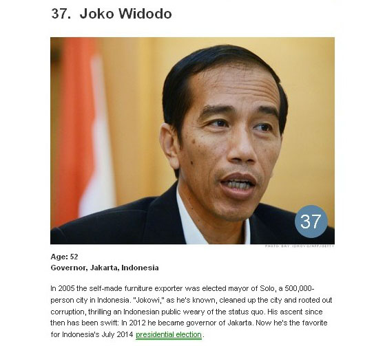 Jokowi Masuk 50 `Tokoh Dunia` Majalah Fortune